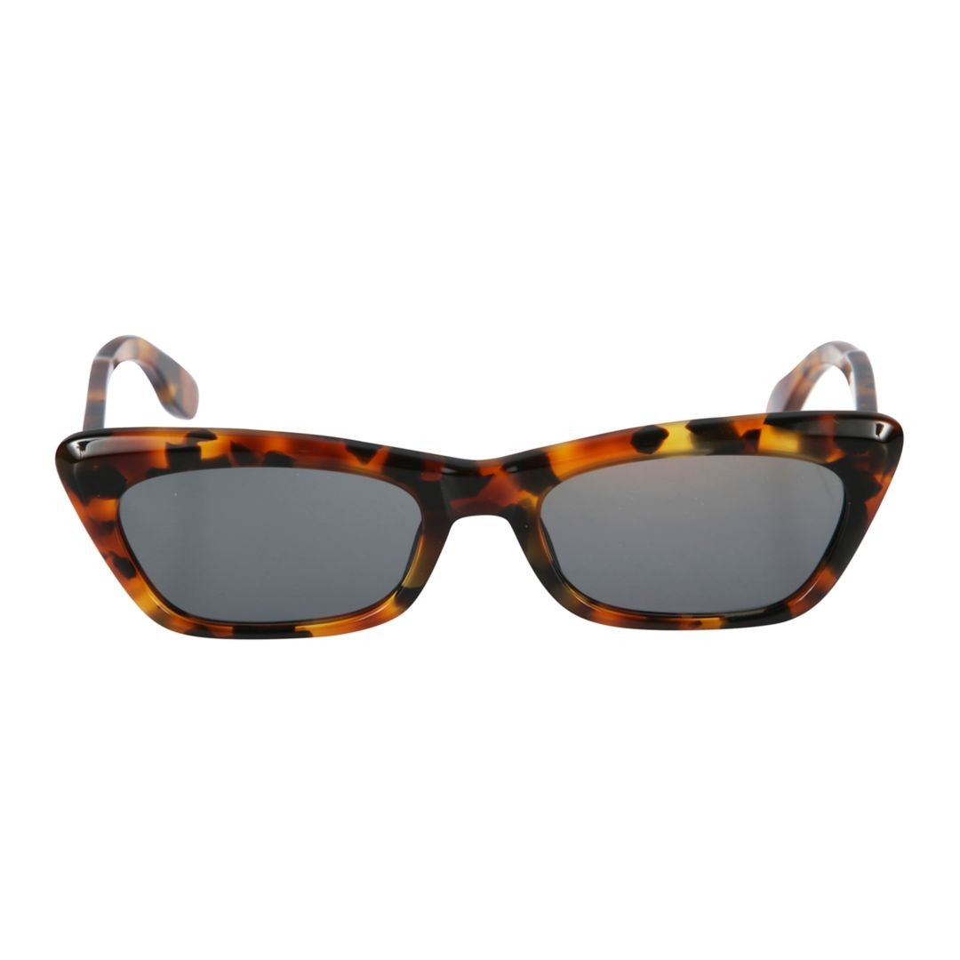 Kador Popstar Rectangular Tortoiseshell Sunglasses With Gold Accents