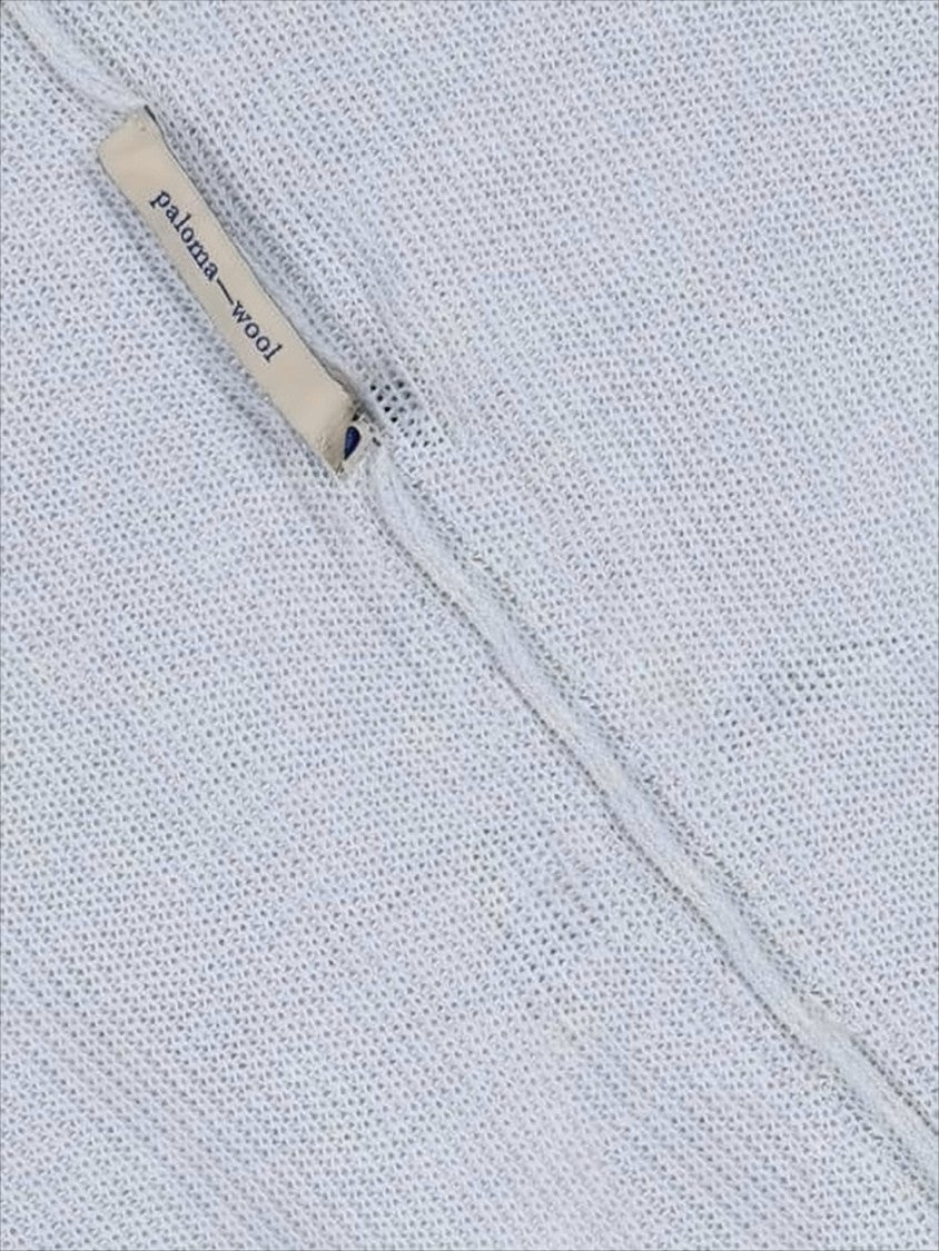 Paloma Wool Asymmetrical White Knit Tank Top