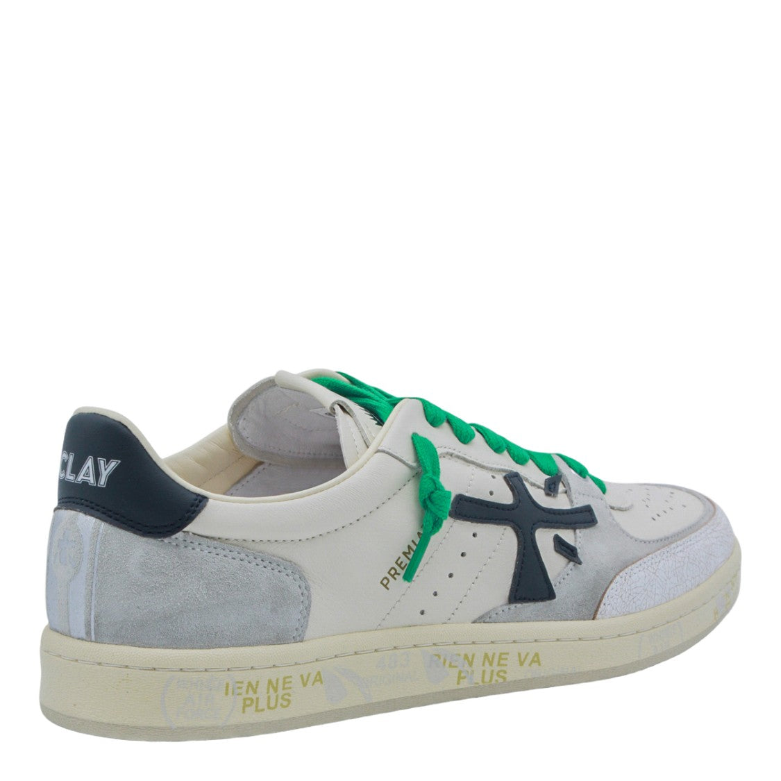 Premiata Low-Top Sneakers With Suede Overlays