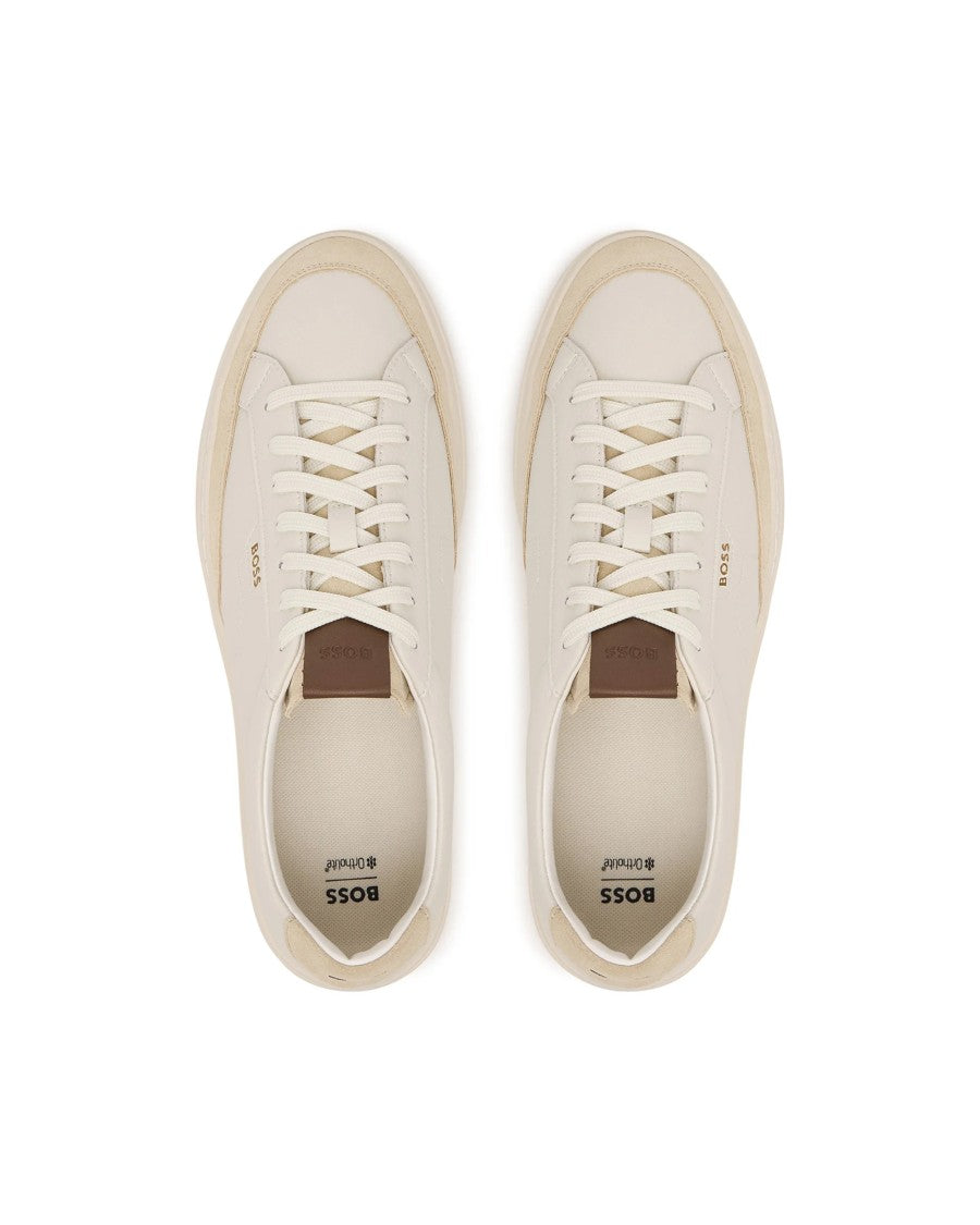 Boss Smooth Leather Low-Top Sneakers