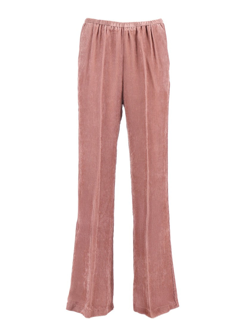 Forte Forte Essential Fluid Velvet Trousers Two Thousand Stripes