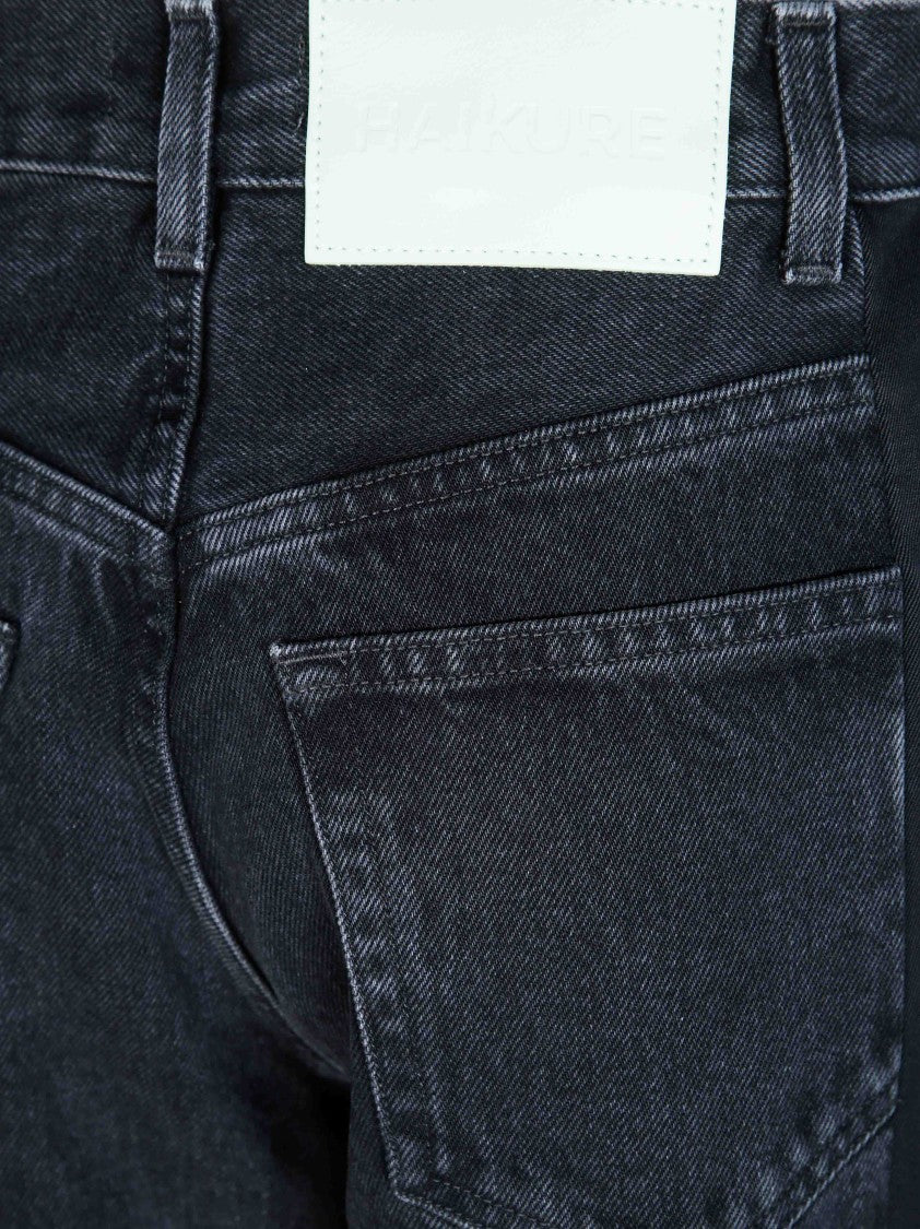 Haikure Clyde Used Black Two-Tone Wide-Leg Pants
