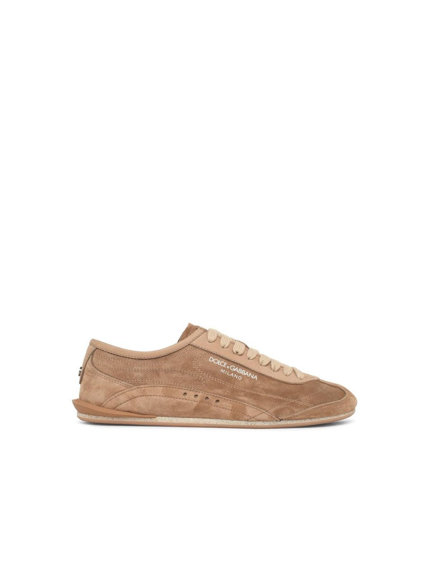 Dolce & Gabbana 'Gimondi Plus' Brown Leather Sneakers