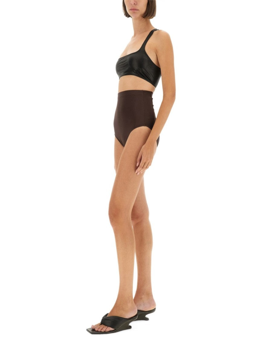 Rick Owens X Lilies High-Rise Slim Fit Shorts With Smooth Finish