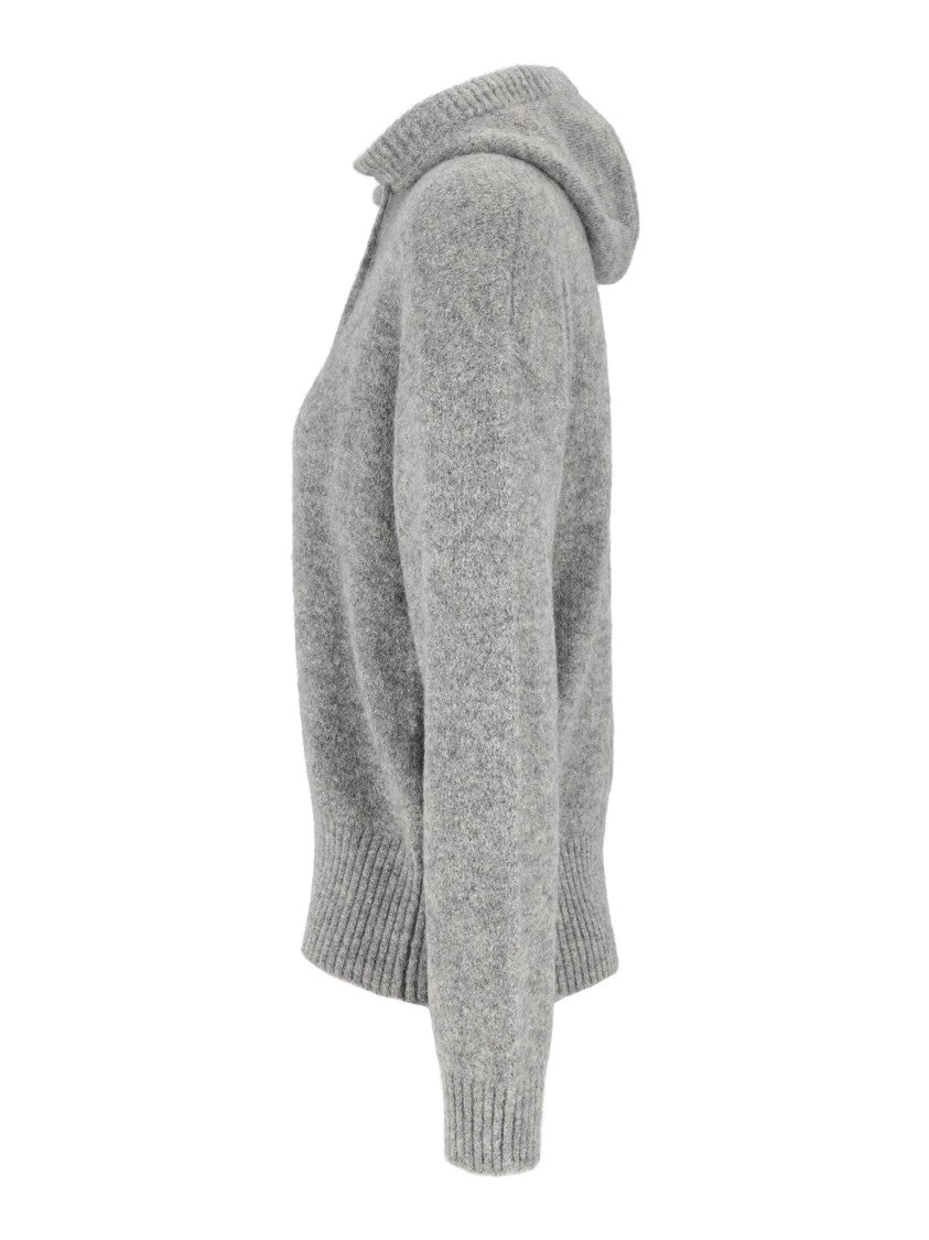 Kangra Cashmere Relaxed Fit Oversized Hooded Sweatshirt In Soft Knit