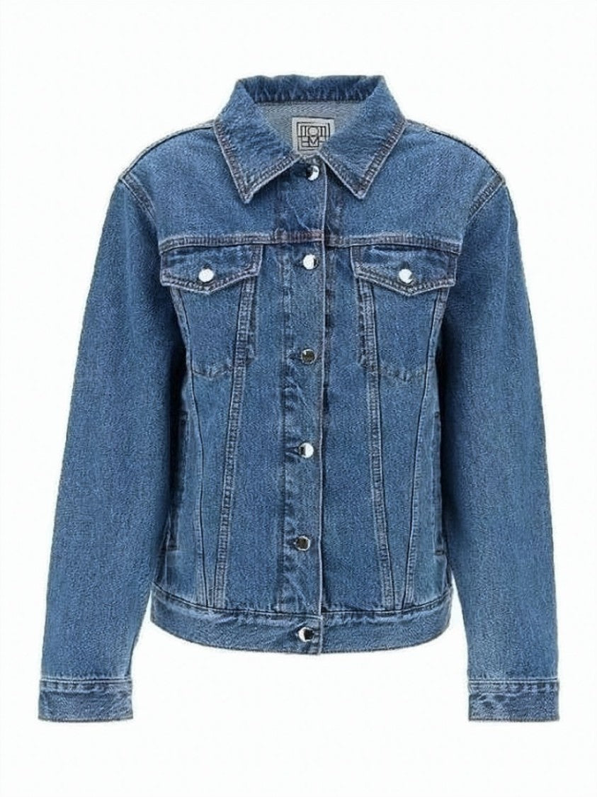 Totême Classic Denim Jacket With Structured Silhouette