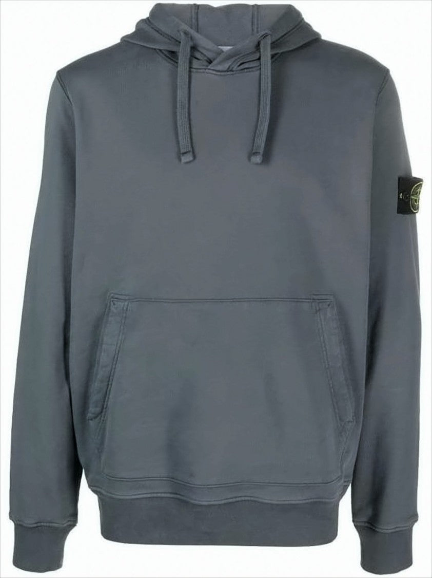 Stone Island Muted Grey Hooded Sweatshirt