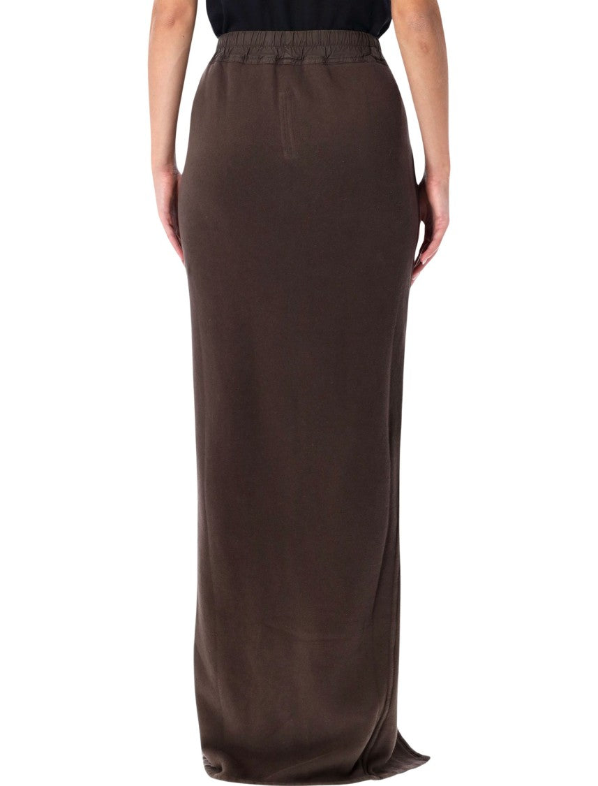 Drkshdw By Rick Owens Phleg Pillar Long Front Slit Skirt