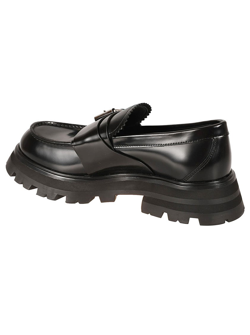 Alexander Mcqueen Sole Black Flat Shoes