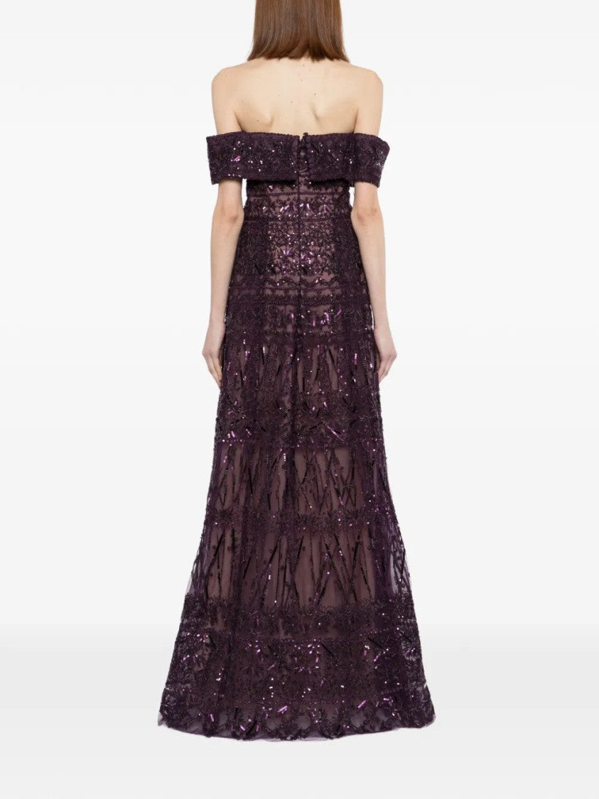 Saiid Kobeisy Beaded Tulle Dress