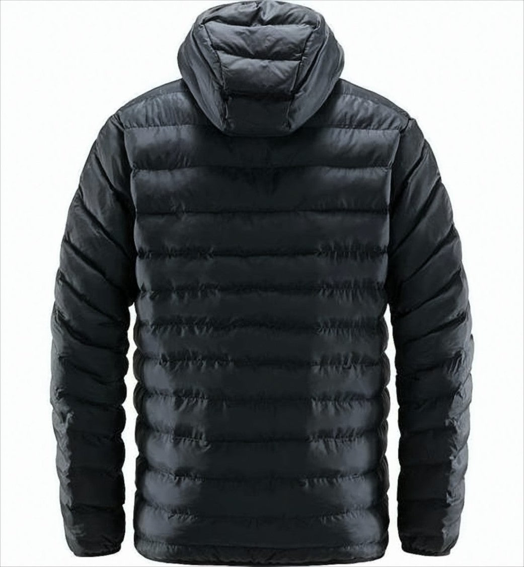 Haglöfs Quilted Black Padded Jacket With Hood