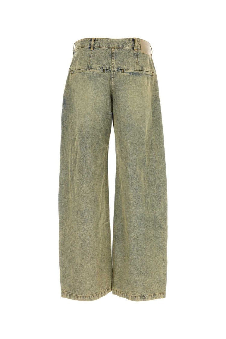 Entire Studios Wide-Leg Denim Jeans With Vintage Wash