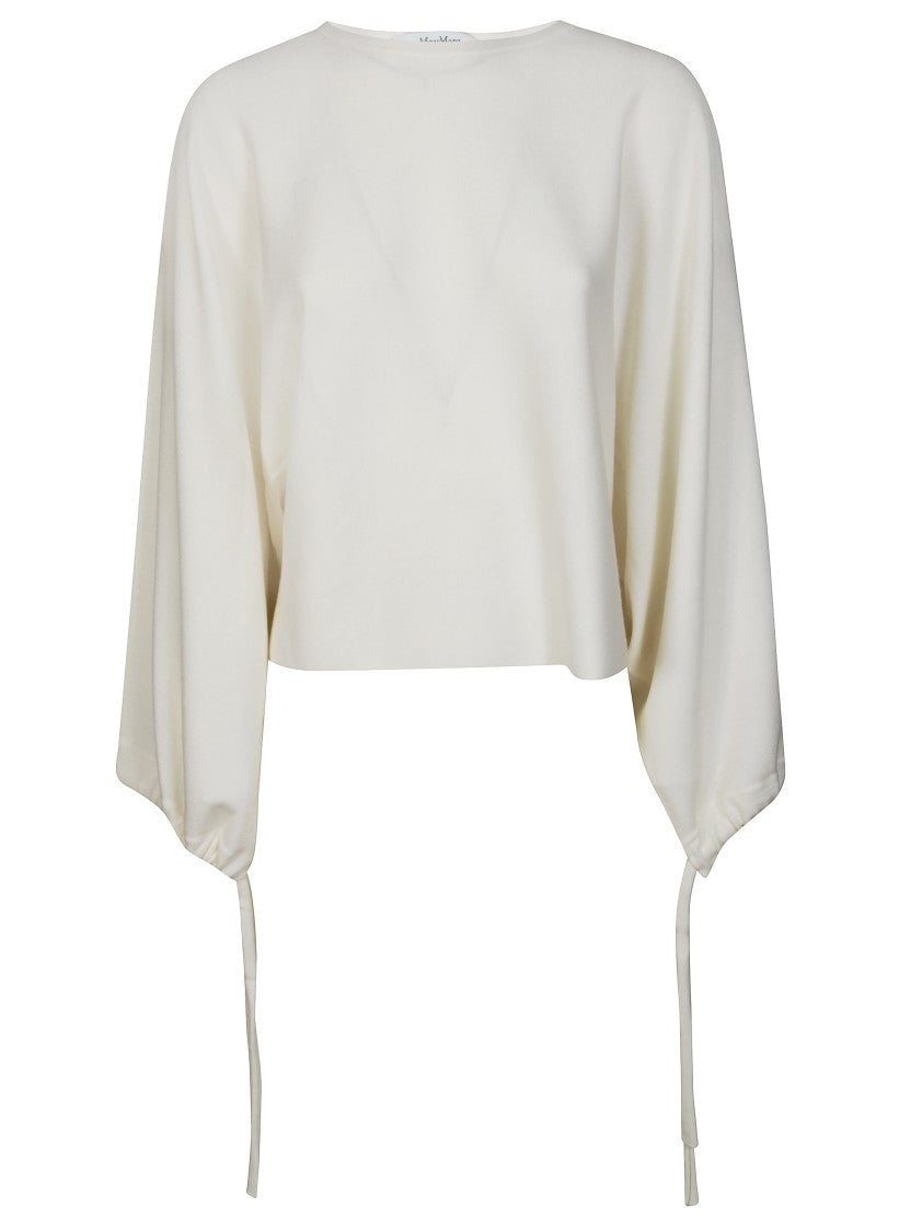 Max Mara Minimalist Long-Sleeved Top With Smooth Texture