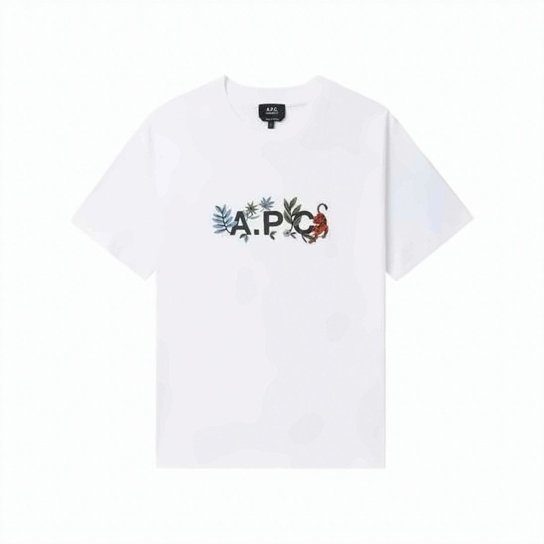 A.P.C. Short-Sleeve Cotton T-Shirt With Botanic Graphic Design