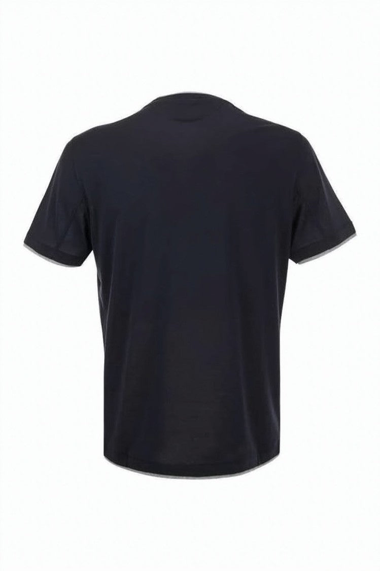 Brunello Cucinelli Layered Effect Short-Sleeve Tee With Minimalist Design