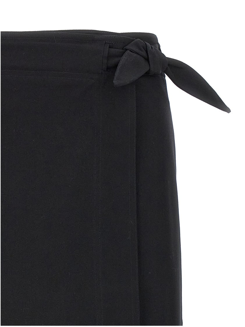 Ganni Herringbone Canvas' Skirt
