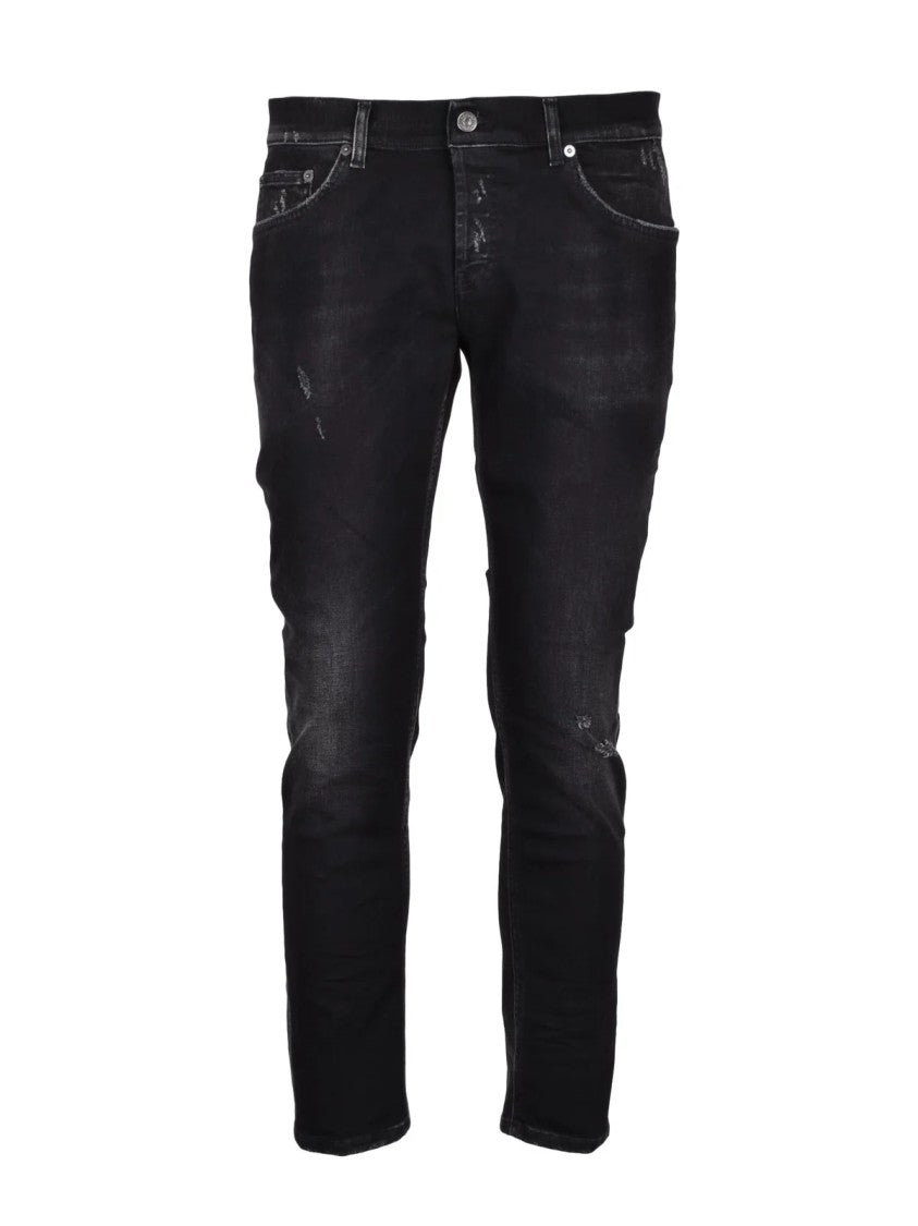 Dondup Black Mius Slim Fit Cotton Elastane Jeans