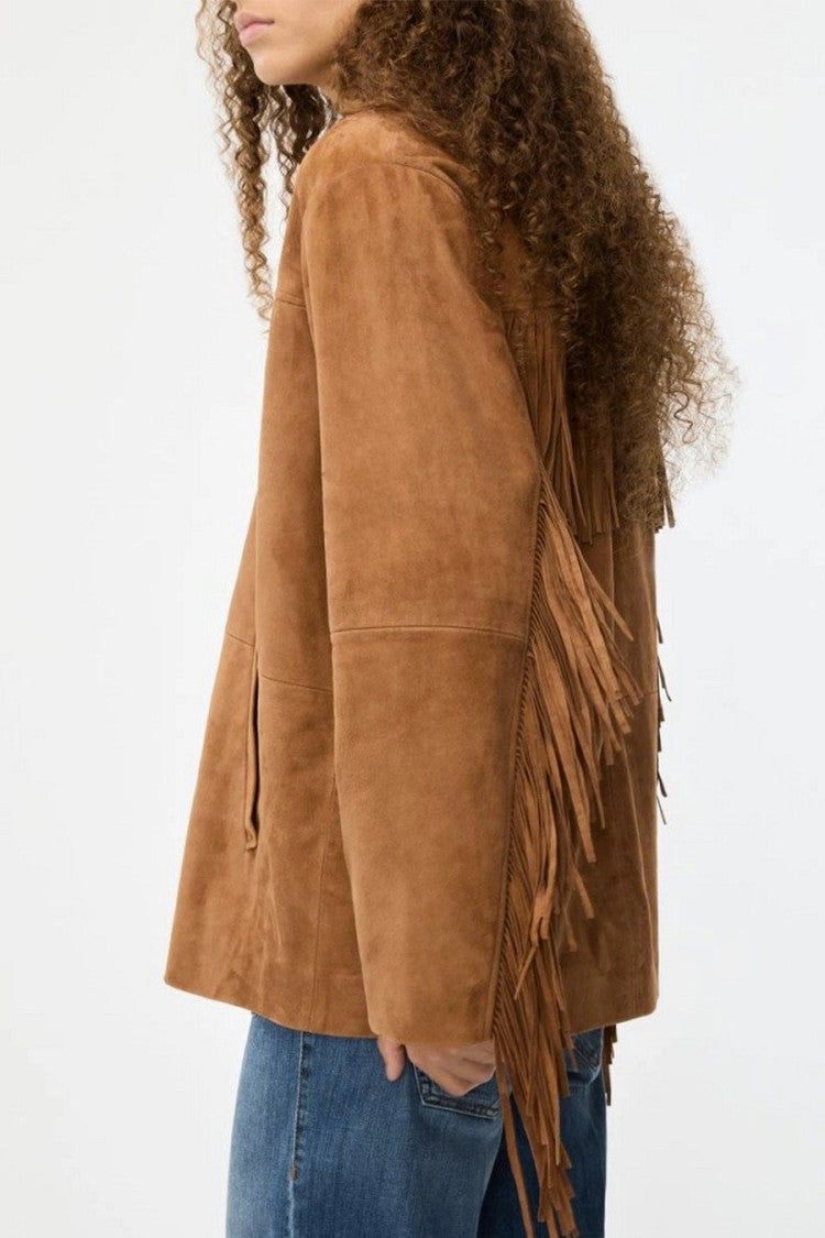 I Blues Beige Technical Nylon Zip-Up Jacket