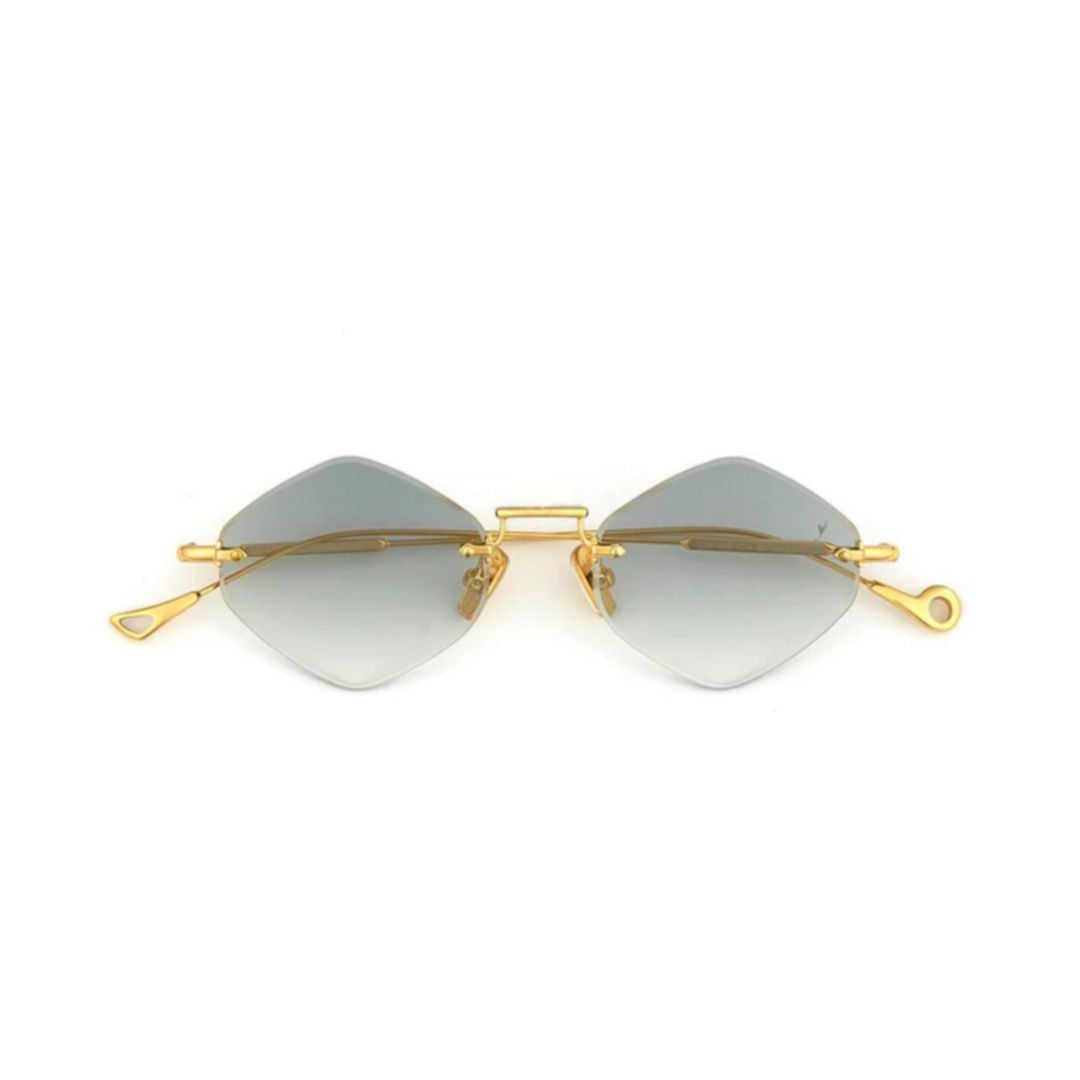 Eyepetizer Empire C.4-25 Geometric Gradient Lens Sunglasses With Gold Metal Frame