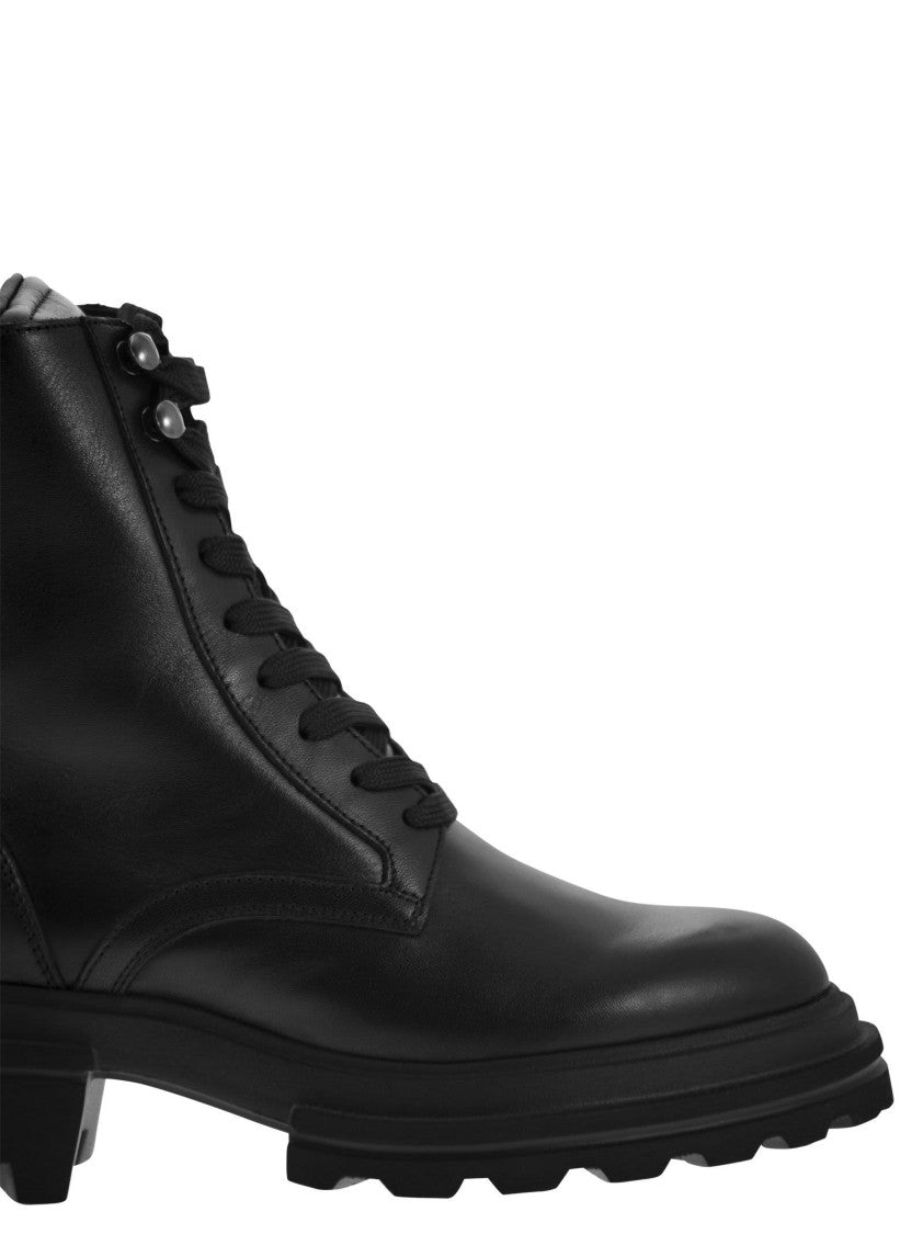 Hogan Contemporary Leather Boots With Extralight Sole