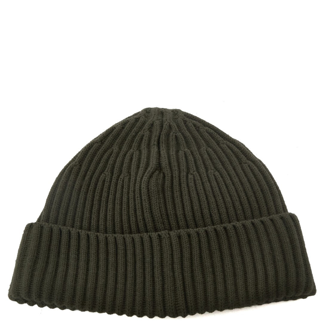 Stone Island Compass Patch Ribbed Wool Beanie