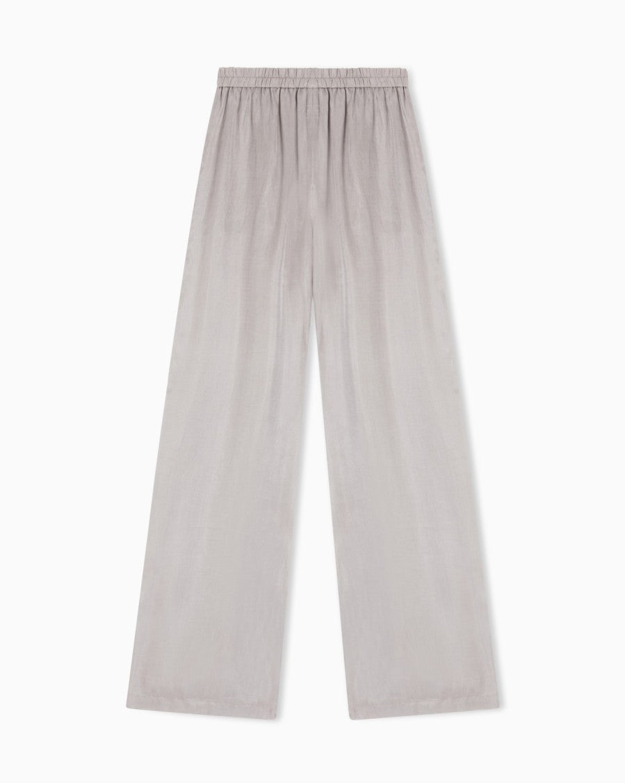 Emporio Armani Washed Fluid Lyocell Elastic Trousers