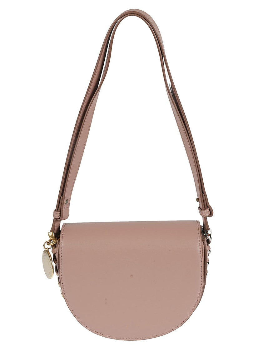 Stella Mccartney Half-Moon Shoulder Bag With Chain Detailing