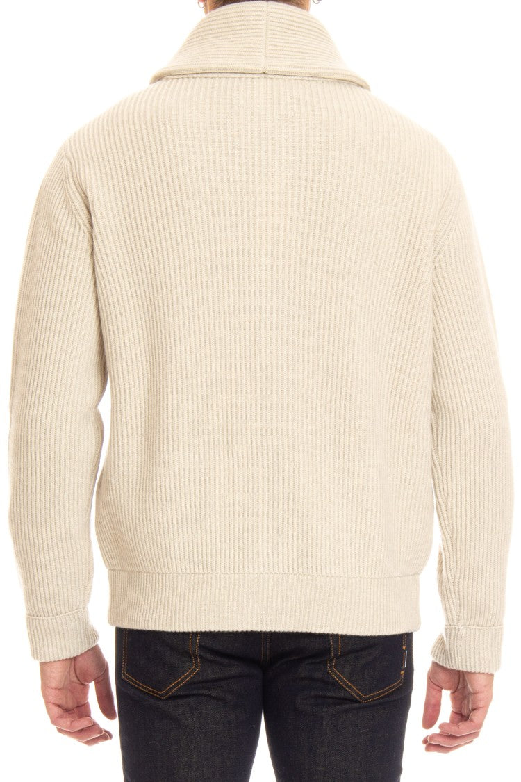 Roberto Collina Relaxed Ribbed Wool-Cashmere Cardigan