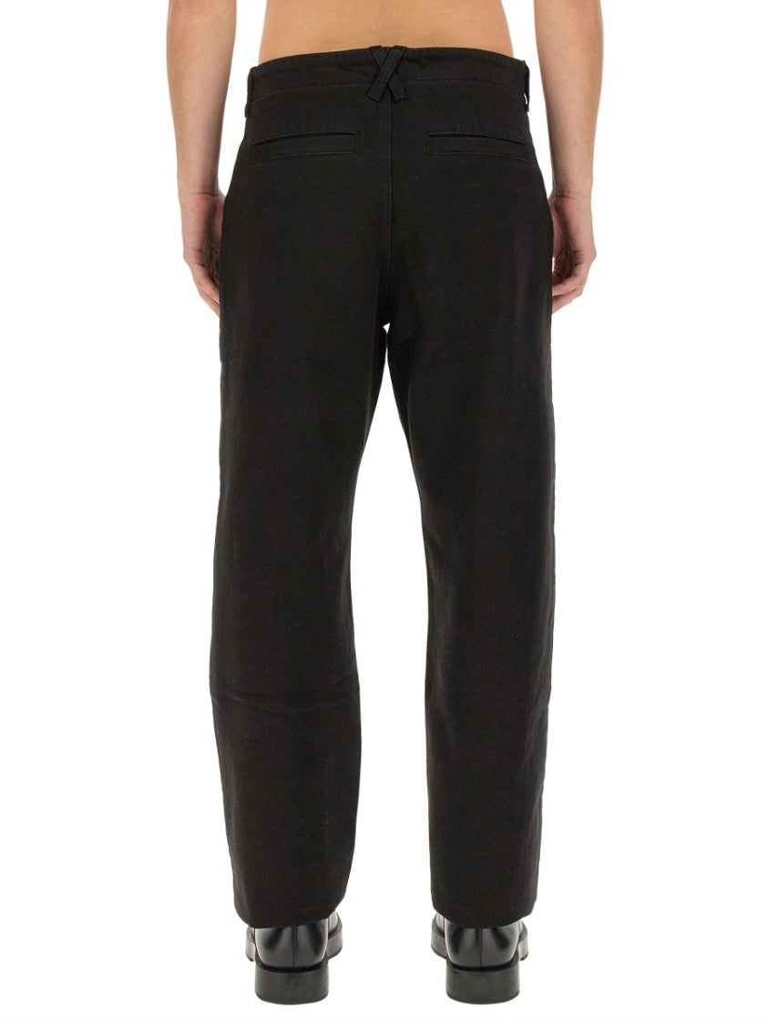 Marcelo Burlon Relaxed Fit Black Denim Pants