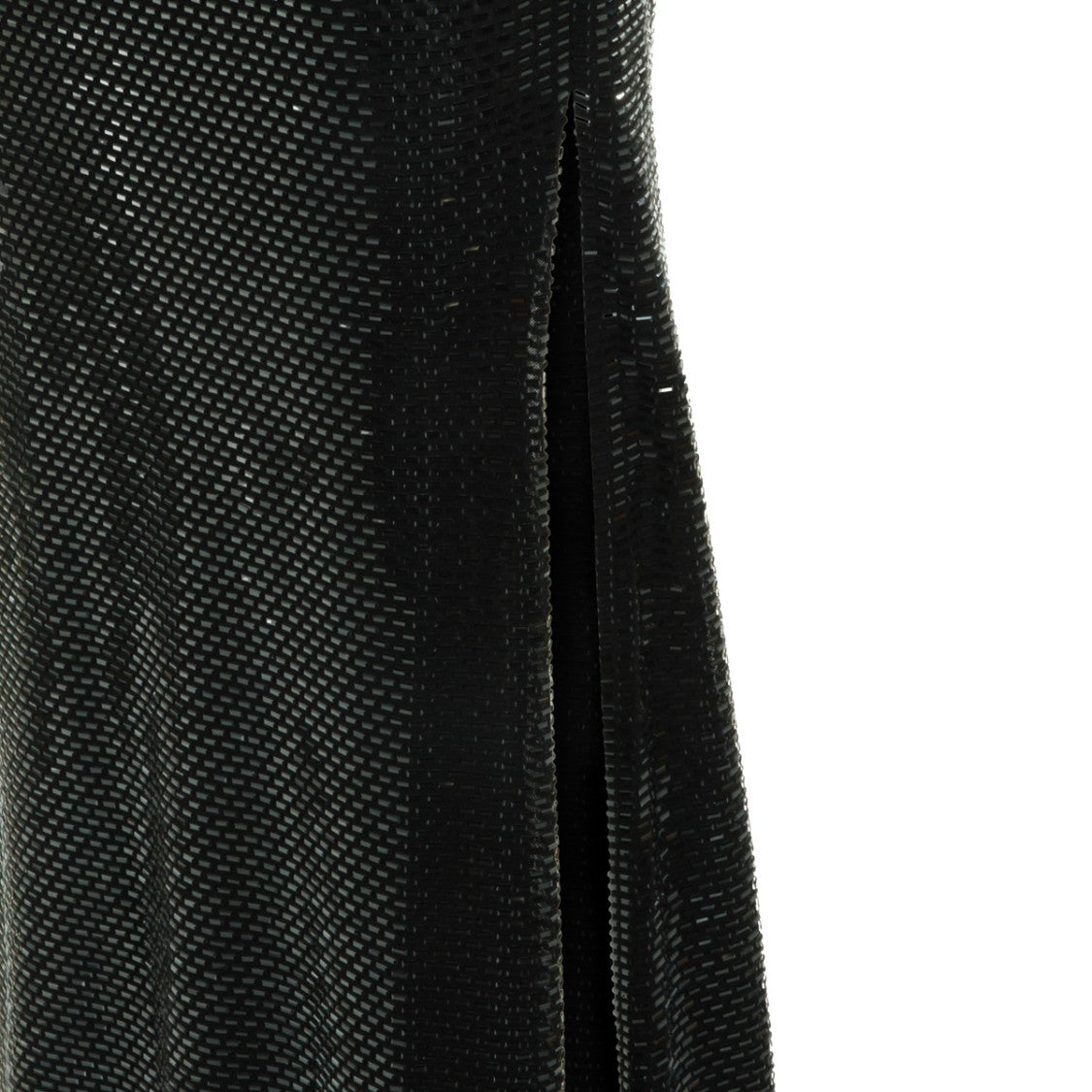 Self-Portrait Long Black Dress With Asymmetrical Neckline And Rhinestone Accents