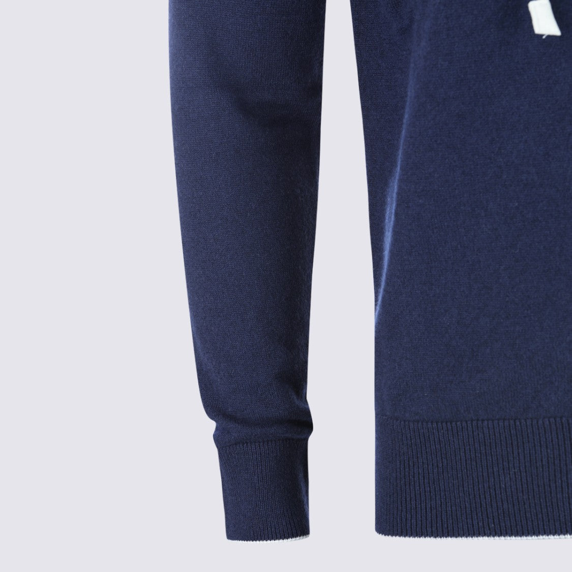 Eleventy Blue Cashmere Hooded Sweater
