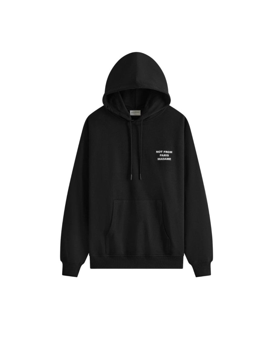 Drôle De Monsieur French Terry Hoodie With Bold Slogan