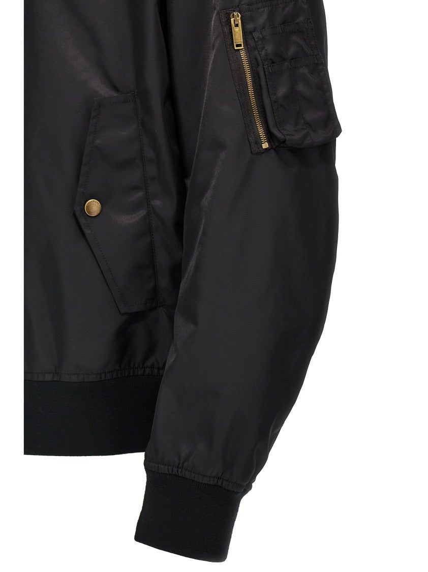 Valentino Garavani Technical Fabric Bomber Jacket