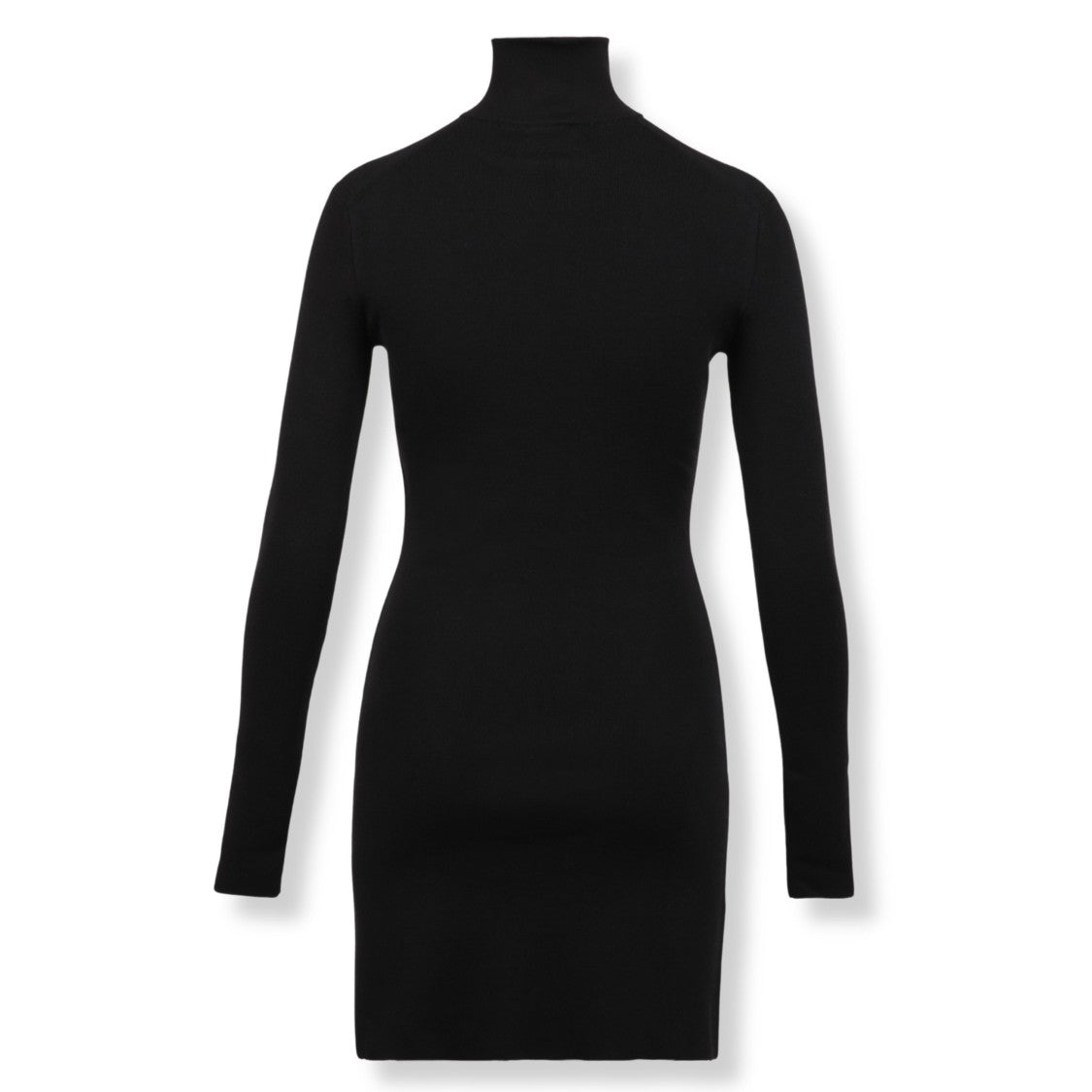 Courrèges Mockneck Zippered Midi Dress With Streamlined Silhouette