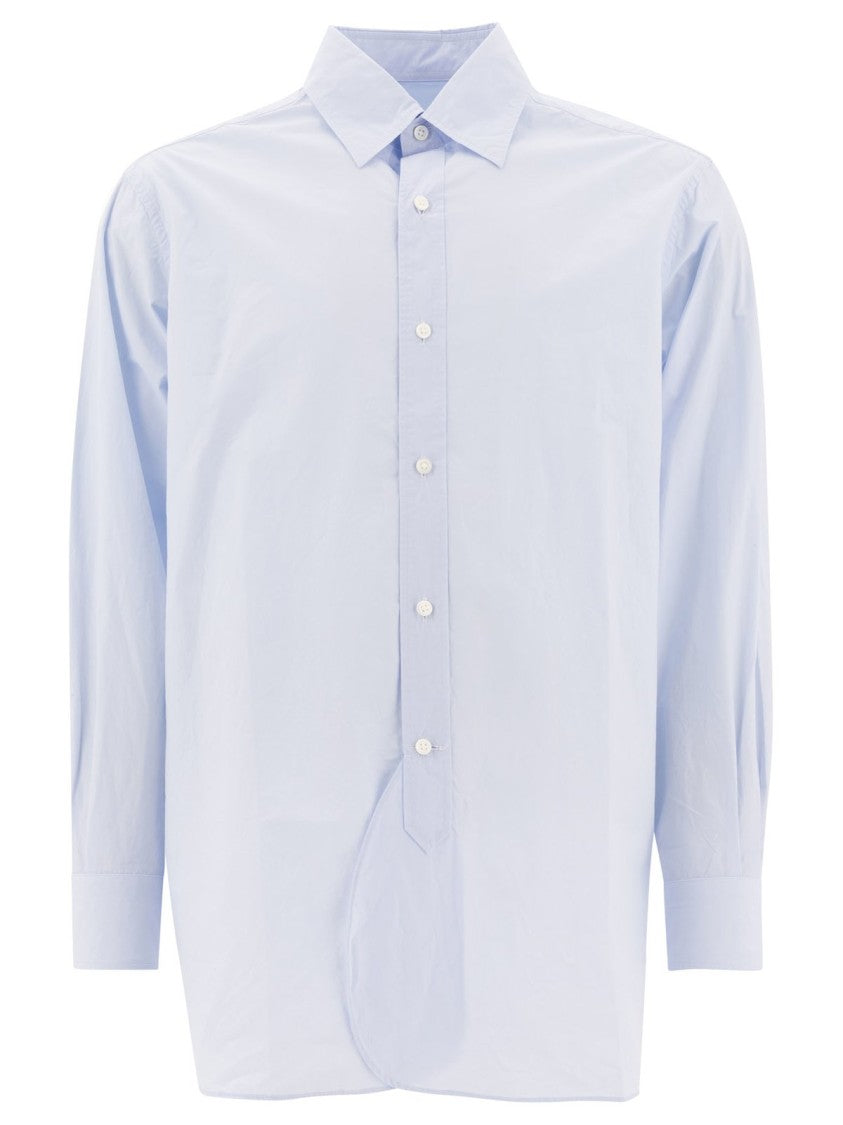 Kaptain Sunshine Long-Sleeve Button-Down Shirt With Relaxed Fit And Subtle Sheen