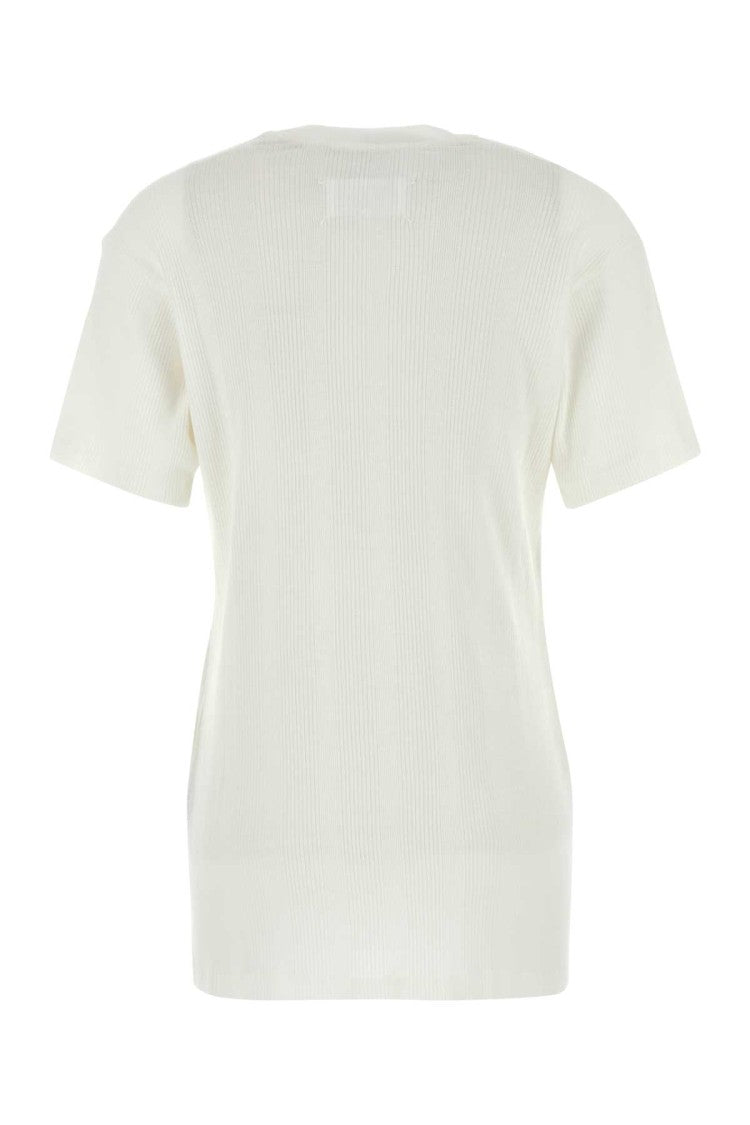 Maison Margiela White Cotton Blend T-Shirt