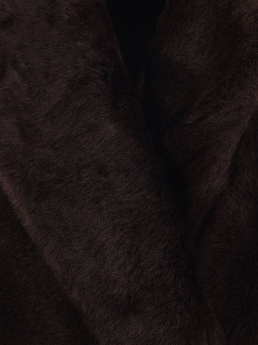 Brunello Cucinelli Double-Breasted Coat With Plush Texture