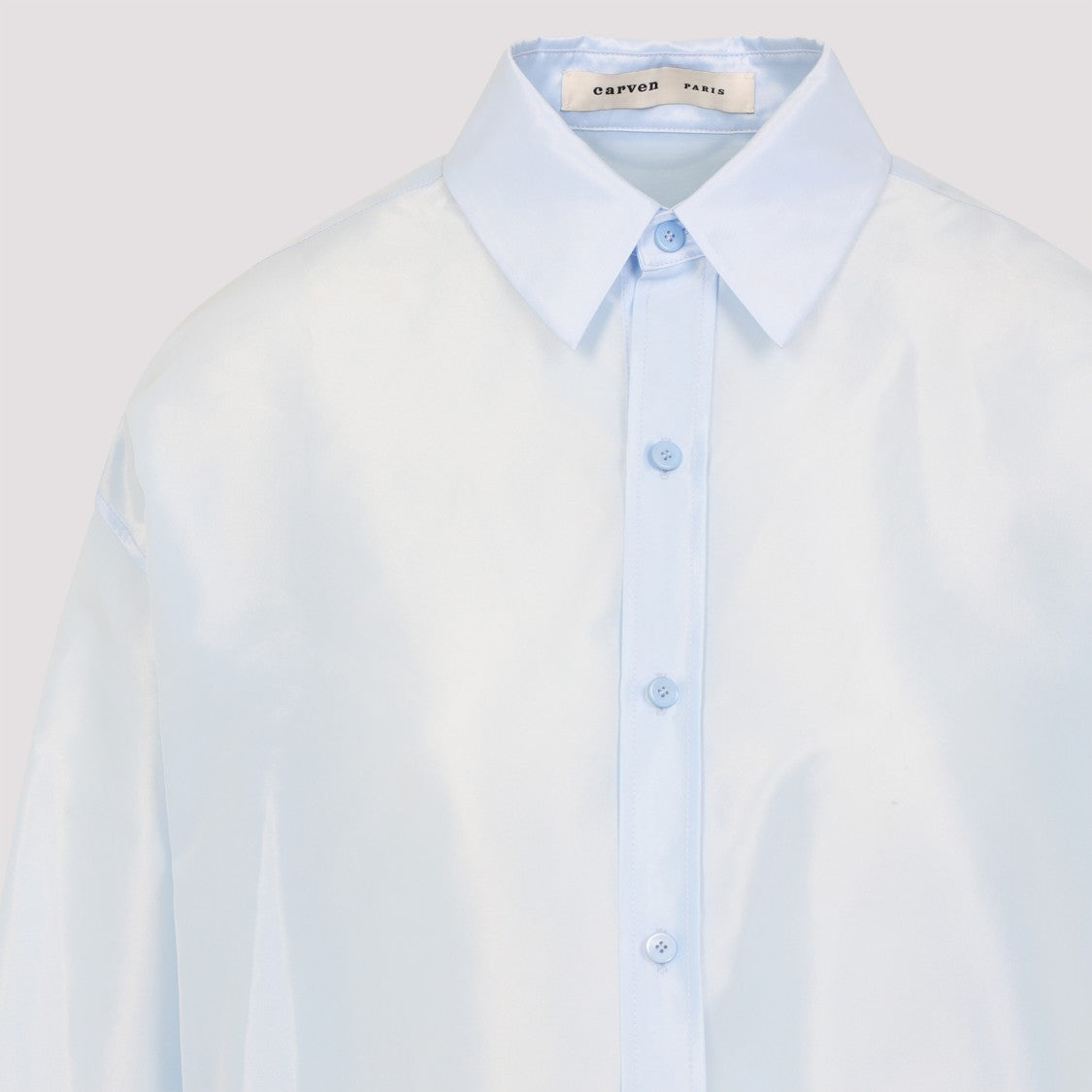 Carven Mens Light Blue Polyester Shirt