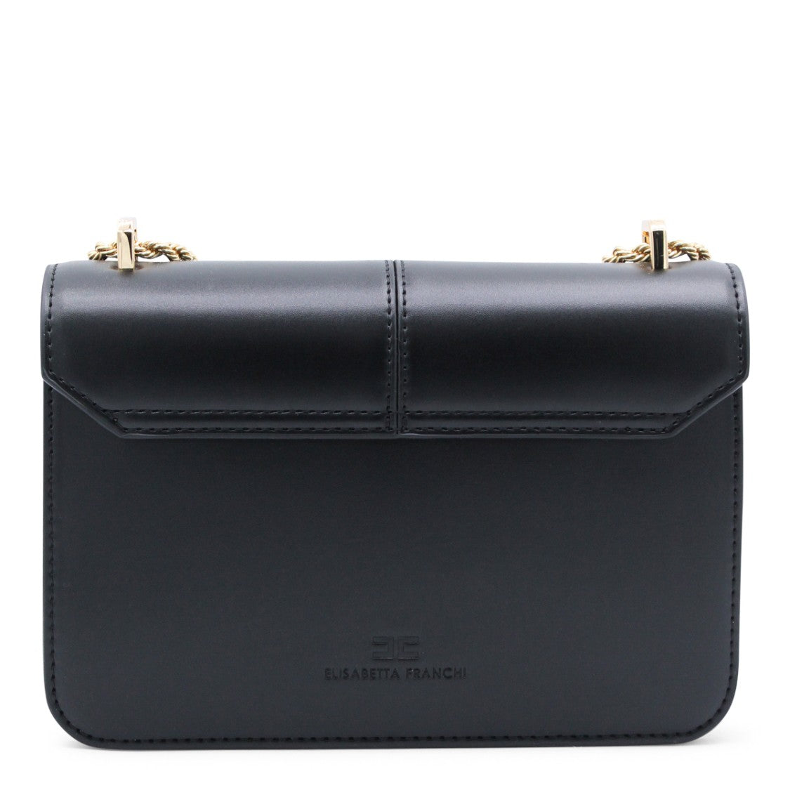 Elisabetta Franchi Structured Black Handbag