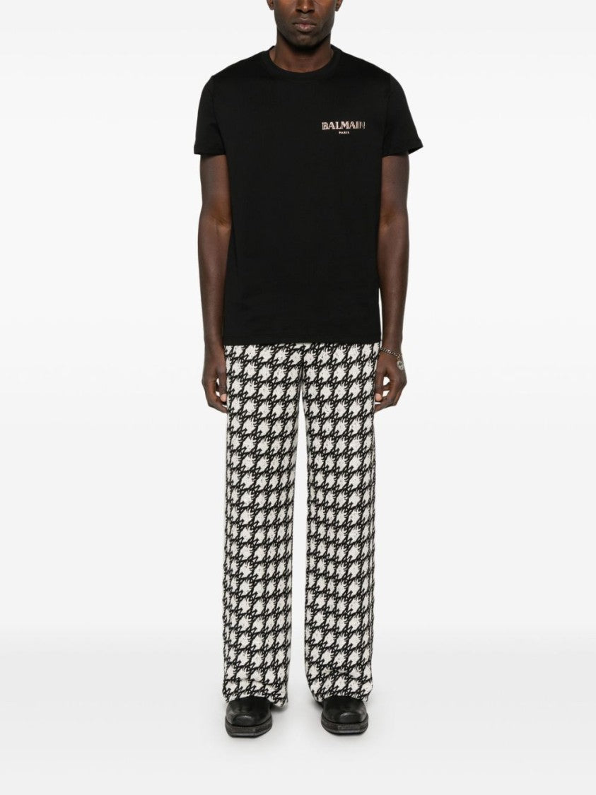 Balmain Black Cotton Classic Crewneck T-Shirt