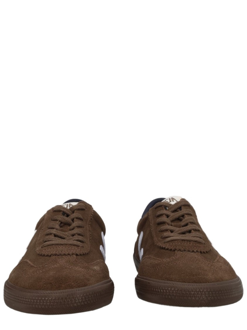 Veja Brown Suede Upper Lace-Up Sneakers