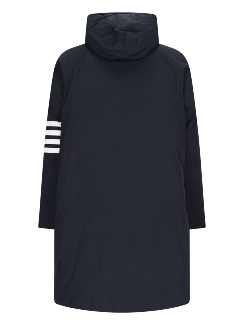 Thom Browne "4-Bar Football" Parka – Navy