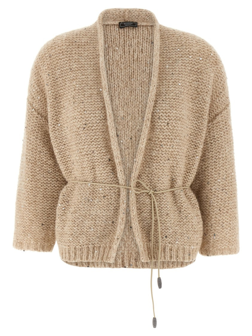 Peserico Mouliné Yarn Cardigan