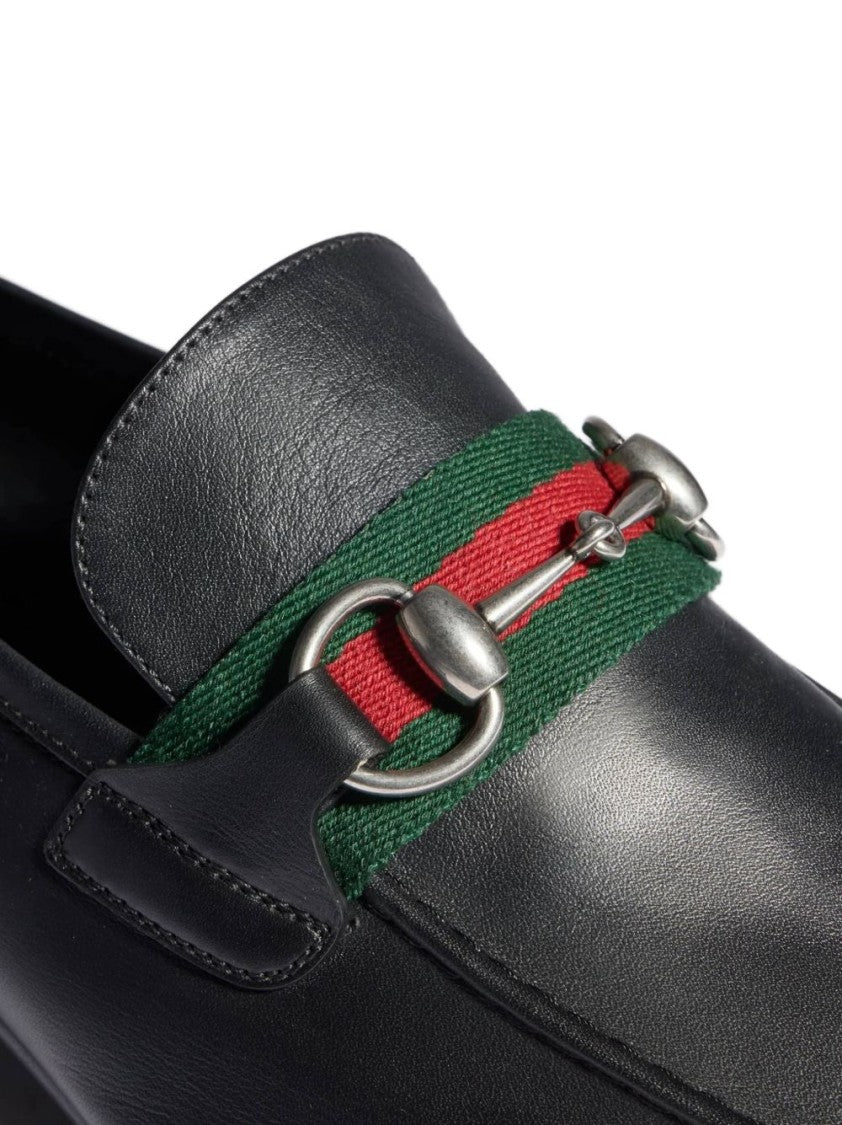 Gucci Horsebit Pointed Toe Calfskin Loafers