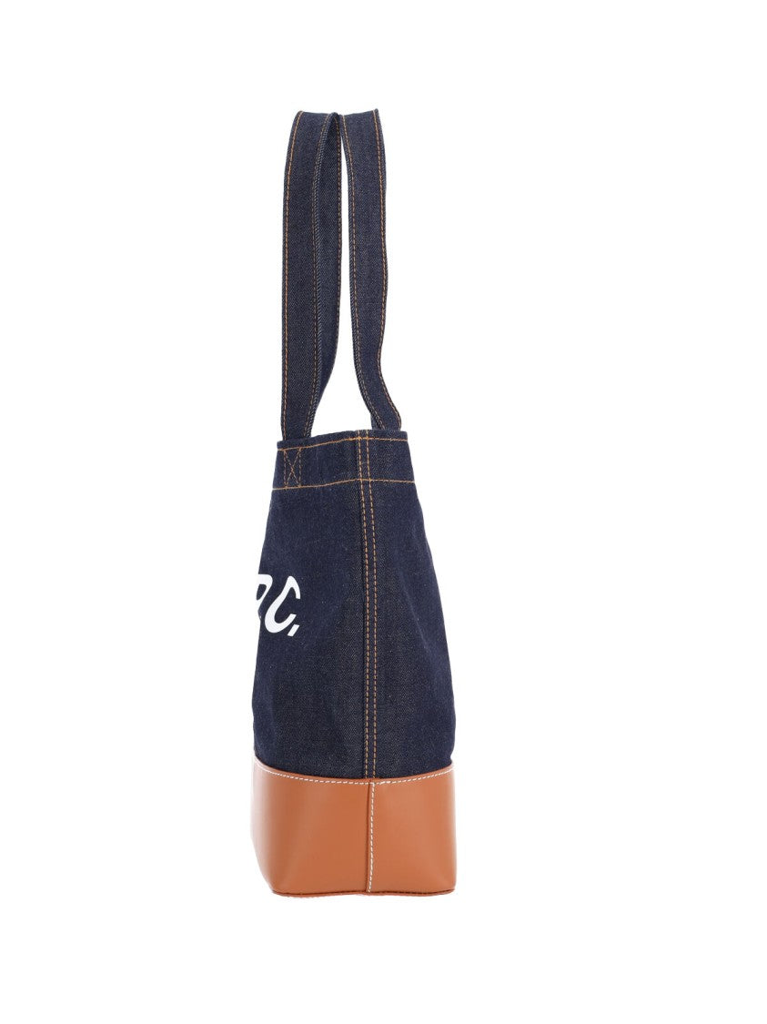 A.P.C. Blue Alex Small Denim Cotton Tote Bag