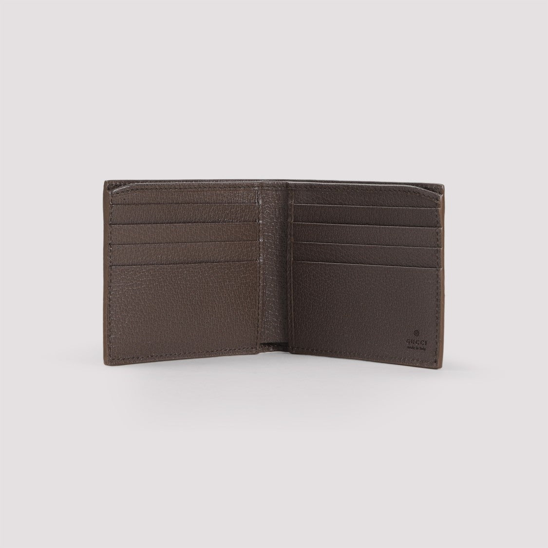 Gucci Beige Gg Supreme Textile Wallet With Signature Logo