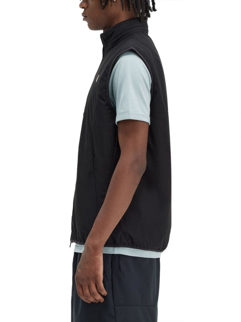 Fred Perry Black Vest With Subtle Logo Detail