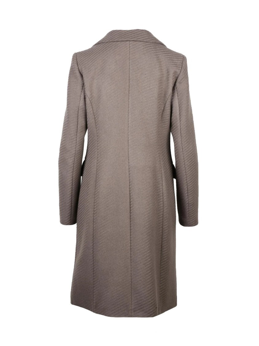 Lakore Turquoise Fitted Wool-Blend Coat
