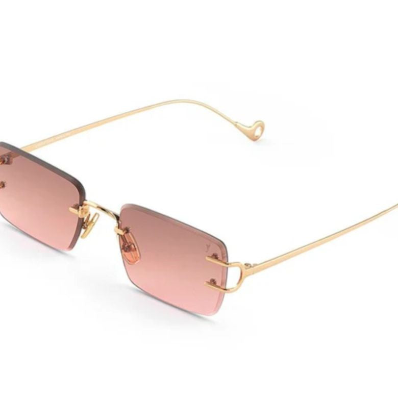 Eyepetizer Dillinger C.4-44 Rimless Sunglasses With Teardrop Arm Tips