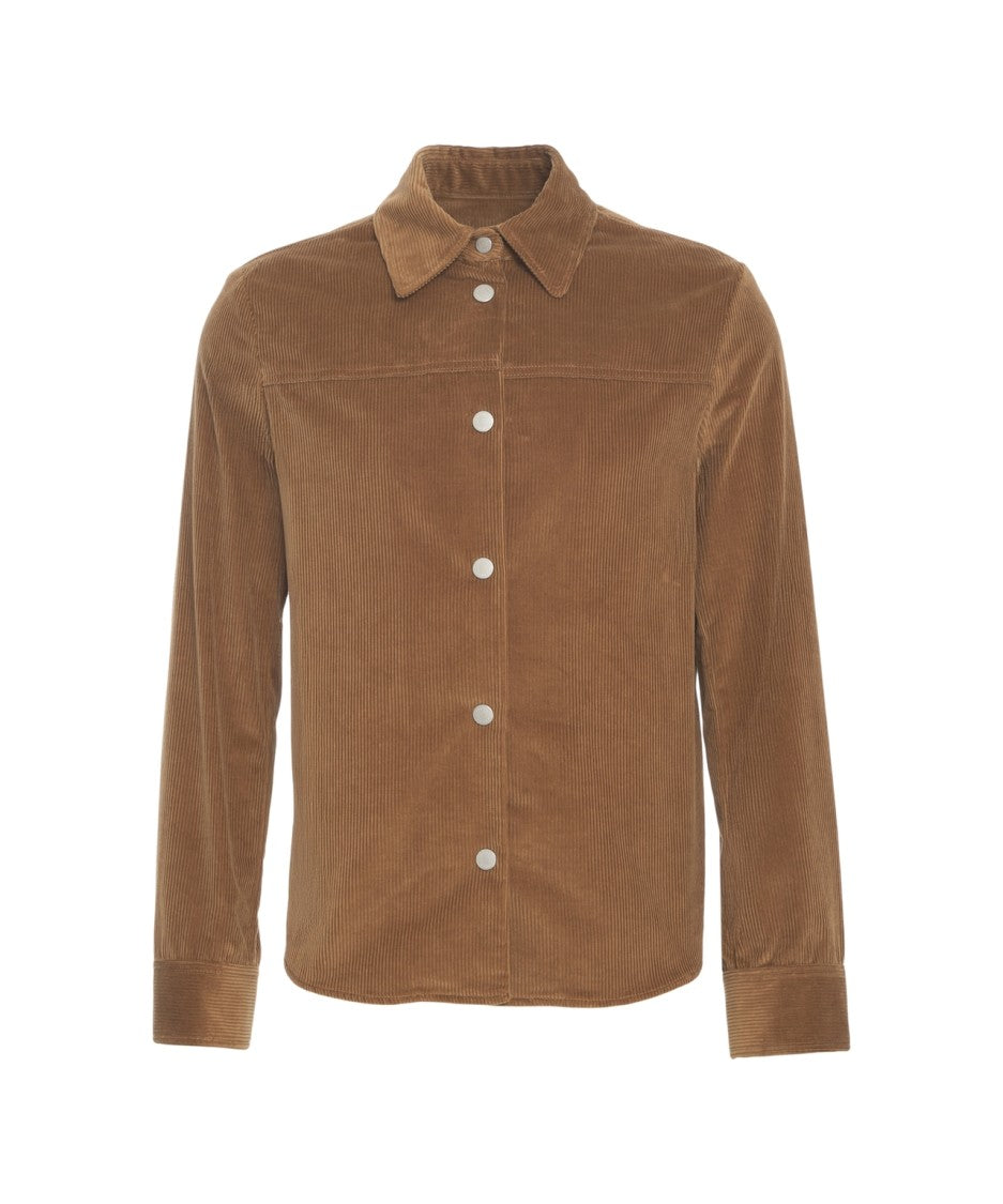 Jacob Cohen Corduroy Shirt Jacket With Timeless Silhouette And Ribbed Texture
